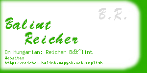 balint reicher business card